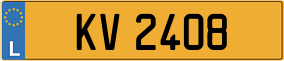 Trailer License Plate